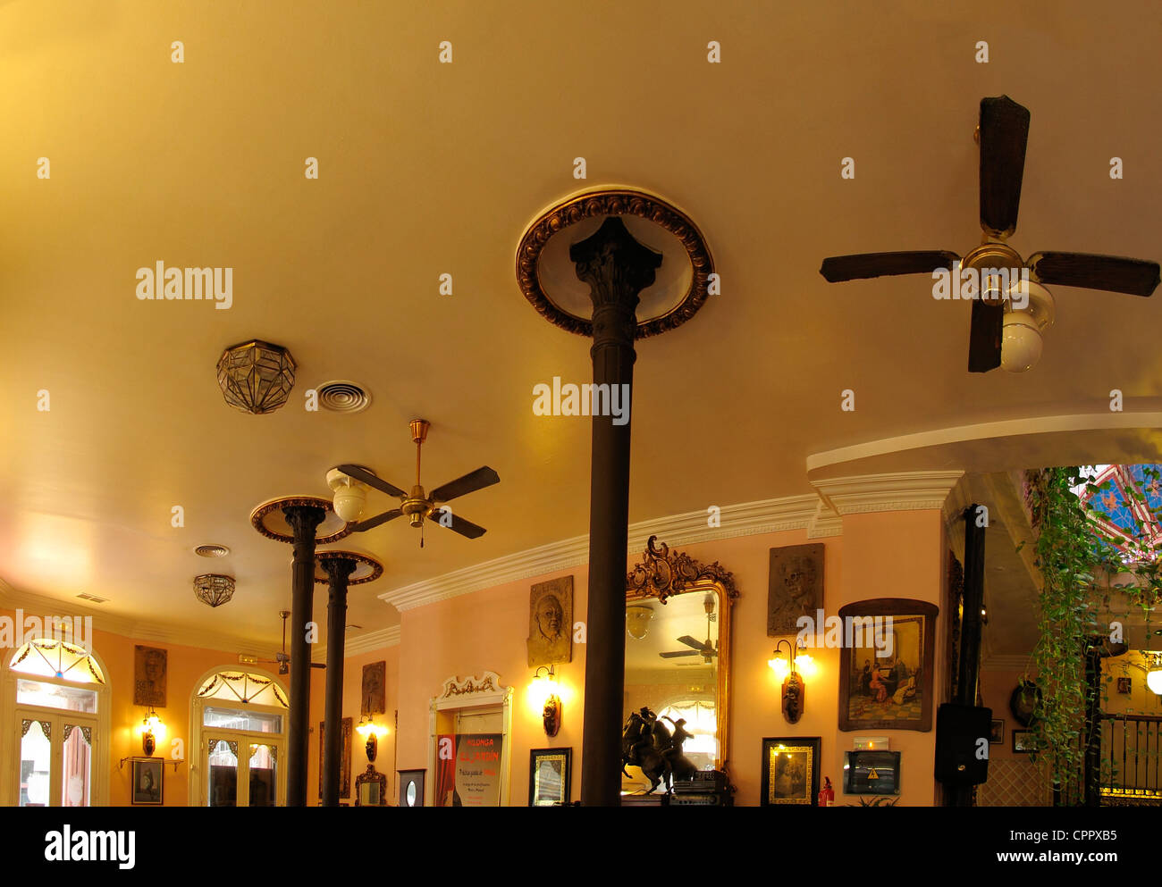 Espagne Andalousie Costa del Sol Malaga Restaurant El Jardin Banque D'Images