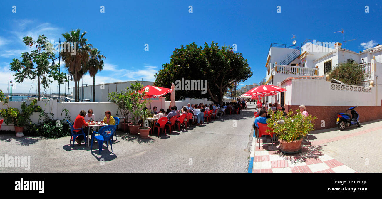 Espagne Andalousie Costa del Sol Marbella restaurant de fruits de mer Banque D'Images