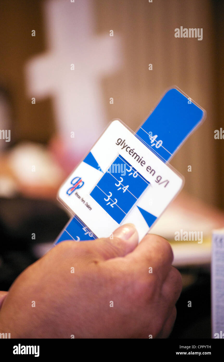 L'INFORMATION SUR LE DIABÈTE Banque D'Images