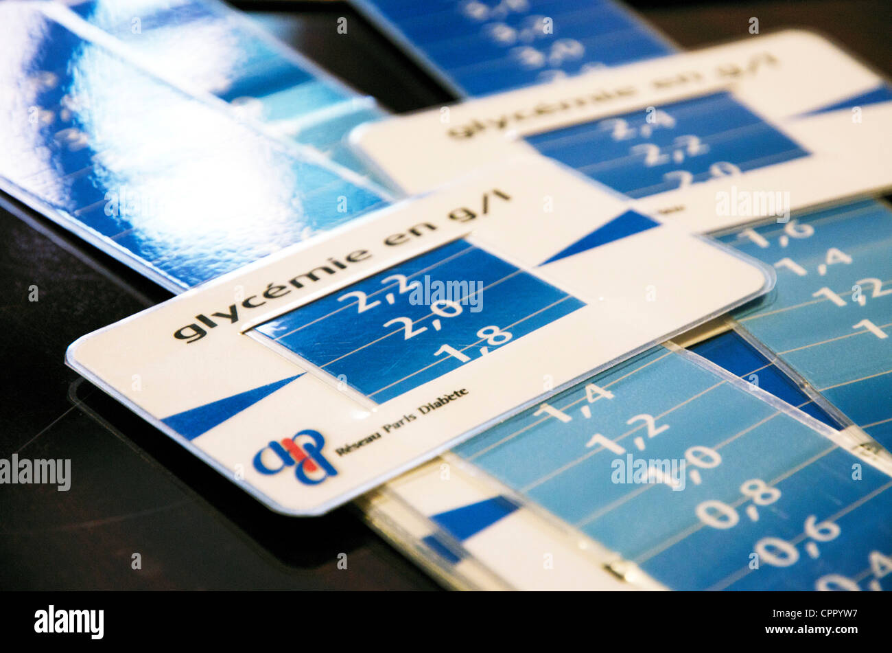 L'INFORMATION SUR LE DIABÈTE Banque D'Images