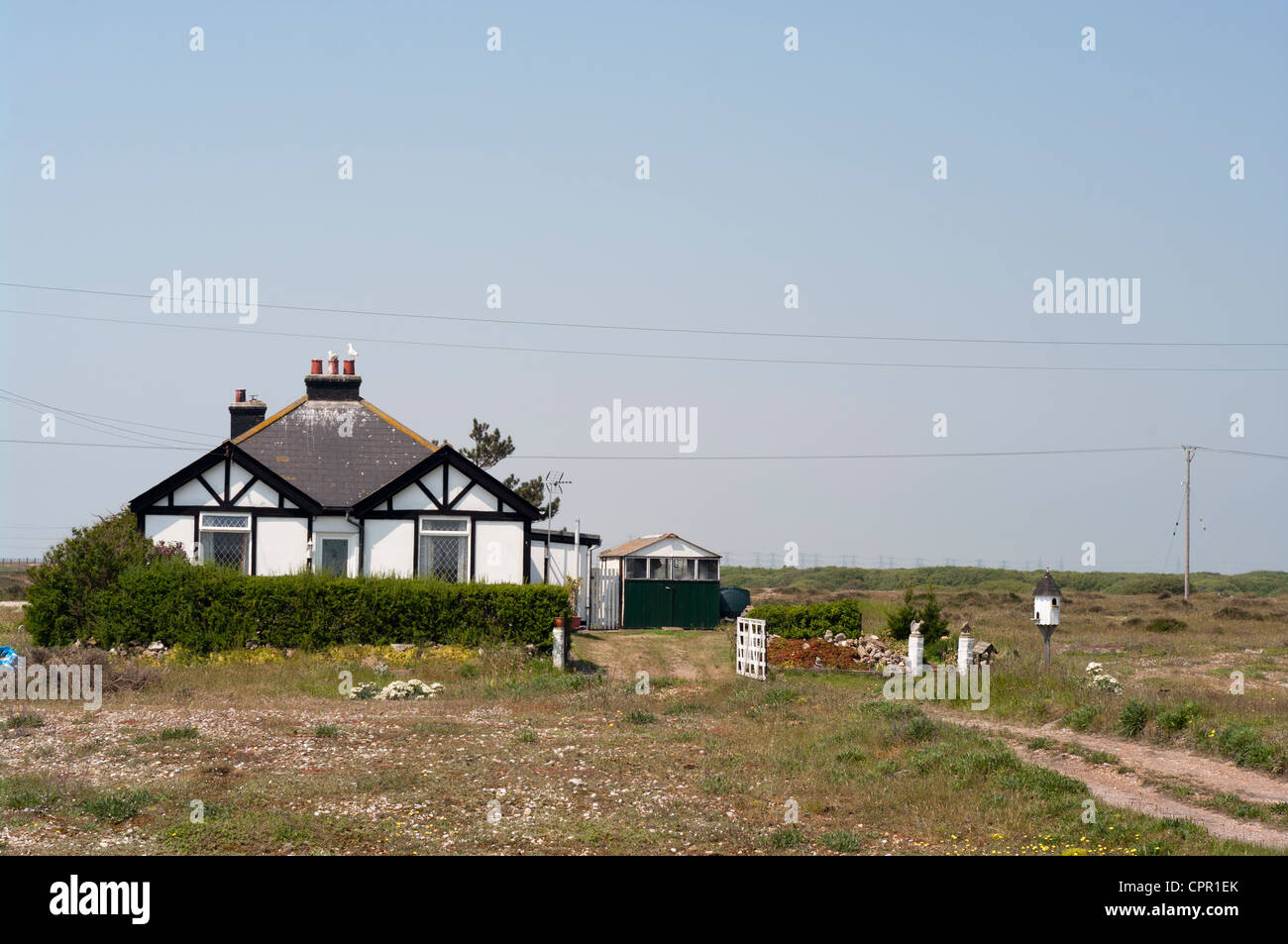 Beach House UK Kent Dormeur Cottages Chalets Maisons Individuelles Bâtiments Banque D'Images