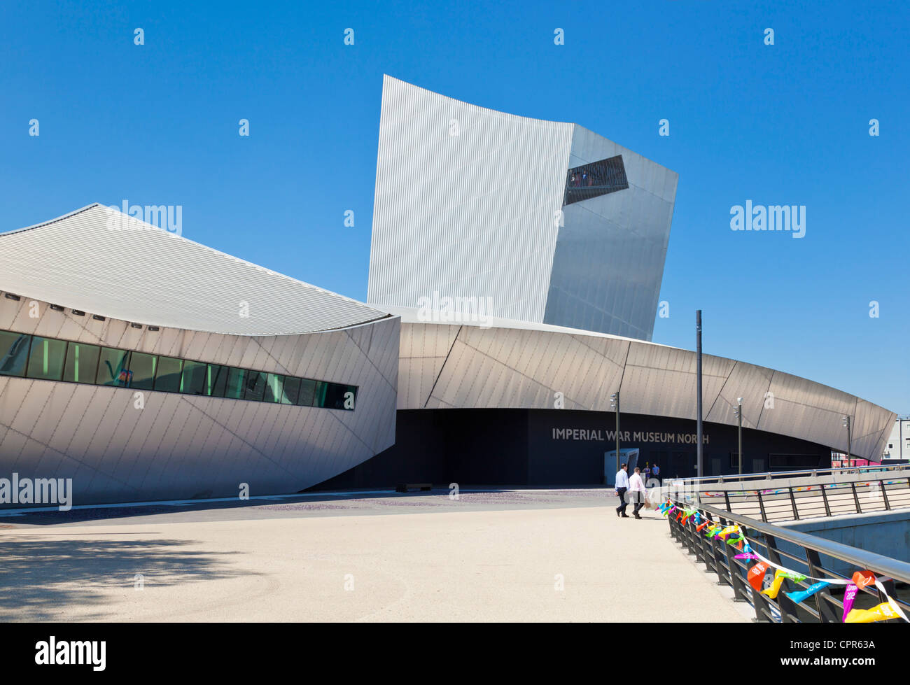 Imperial War Museum North Manchester Salford Quays angleterre GO UK EU Europe Banque D'Images