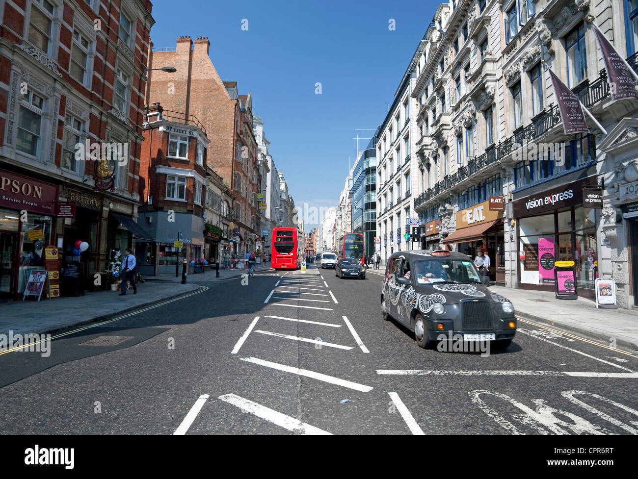 Fleet Street, Londres Banque D'Images