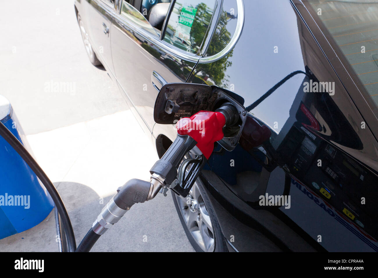 La pompe à gaz montés sur véhicule - USA Banque D'Images