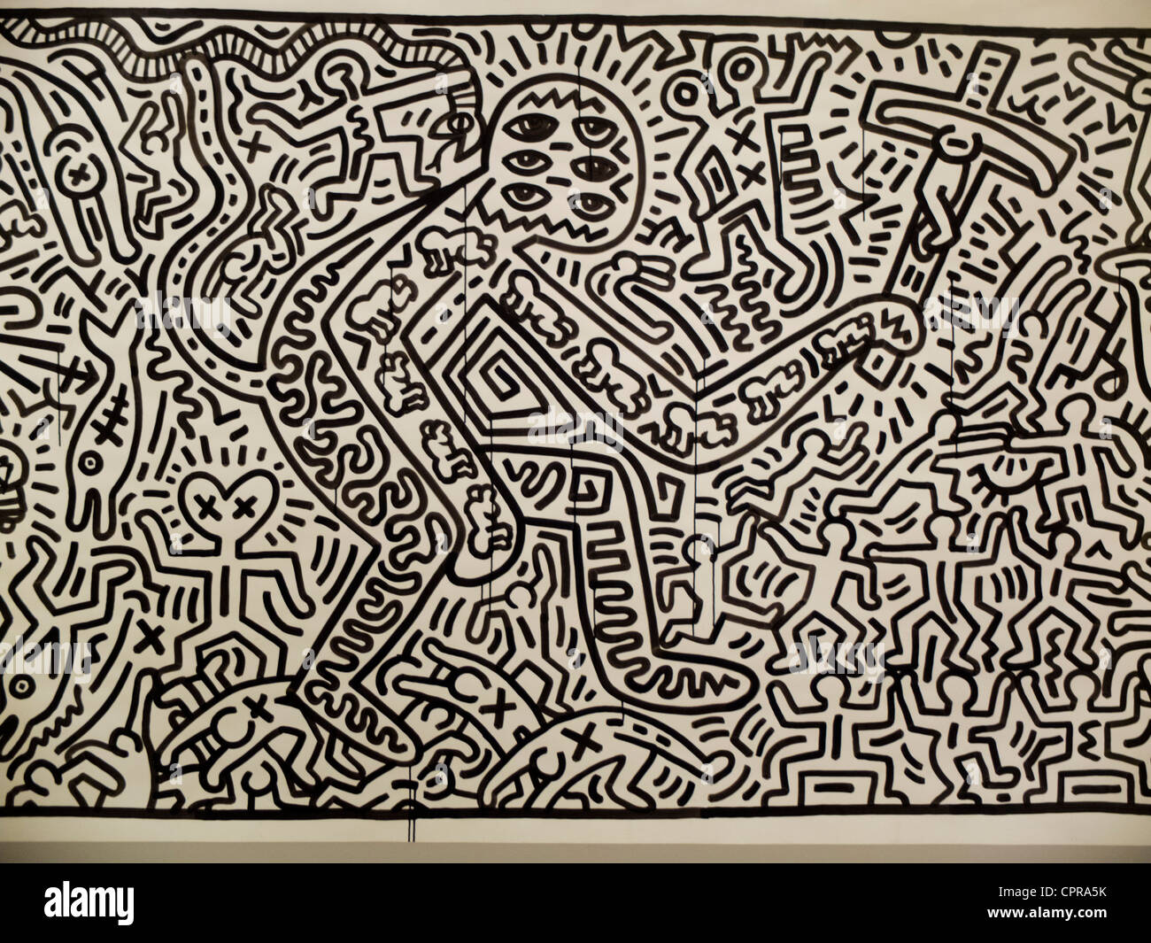 Keith Haring exposition au Brooklyn Museum Banque D'Images