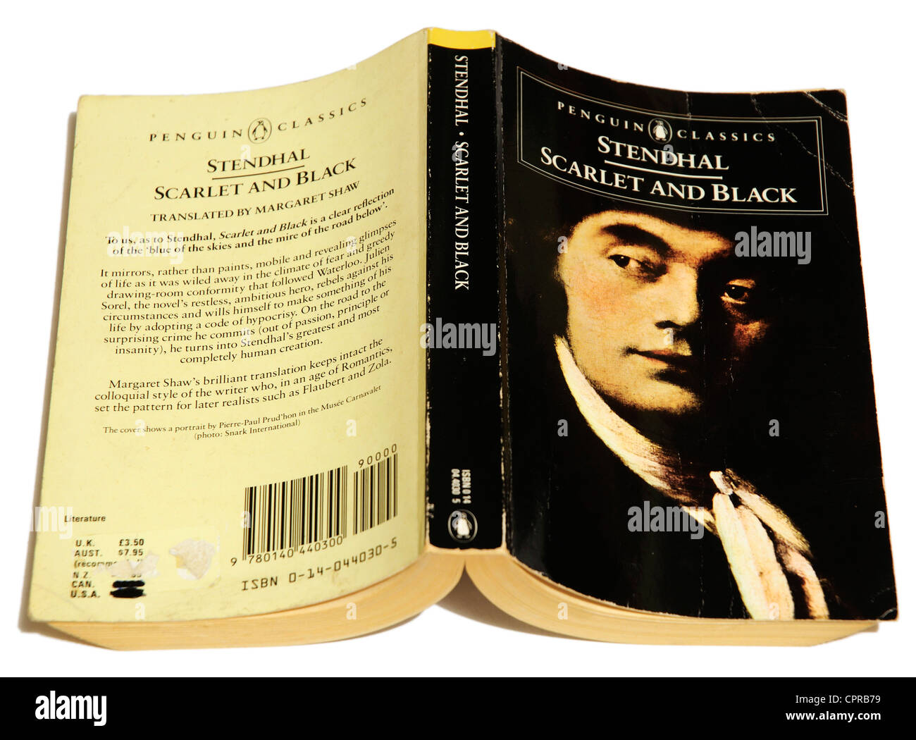 Rouge et Noir par Stendahl Banque D'Images