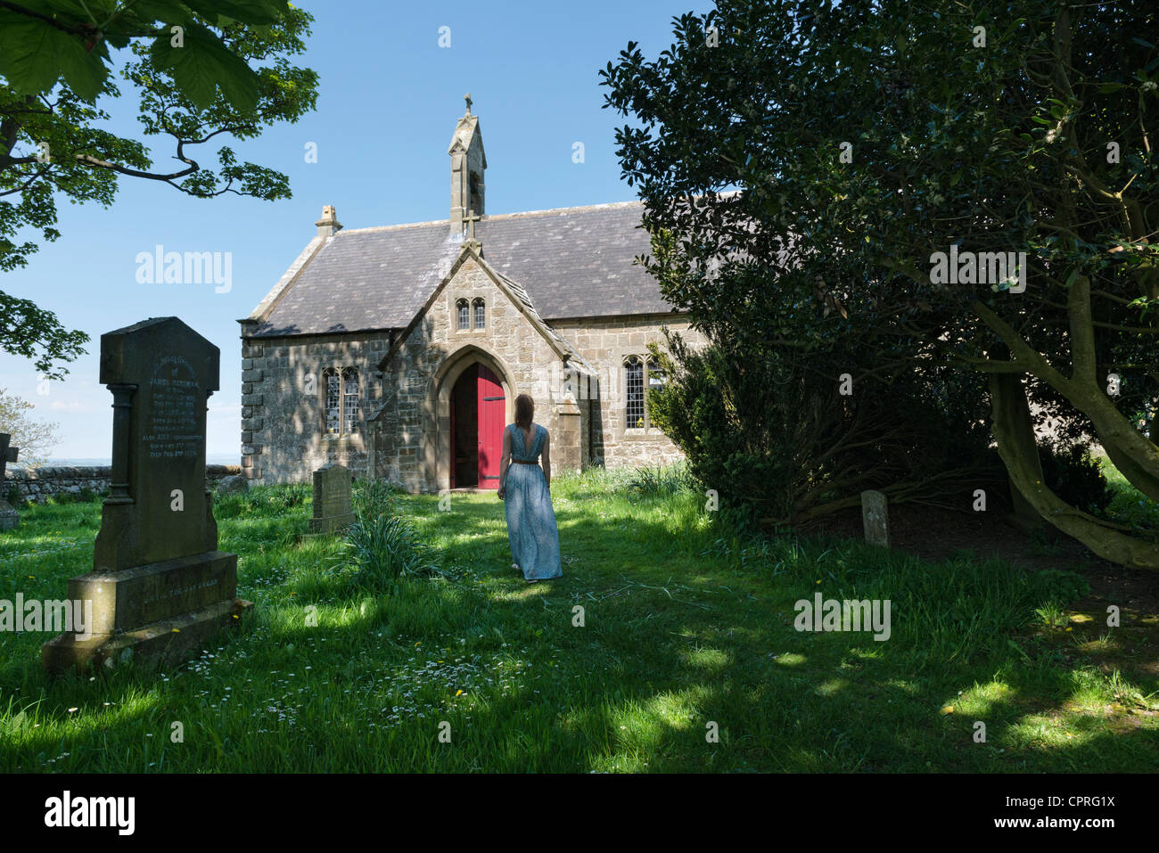 L'église St Oswald à Heavenfield Banque D'Images