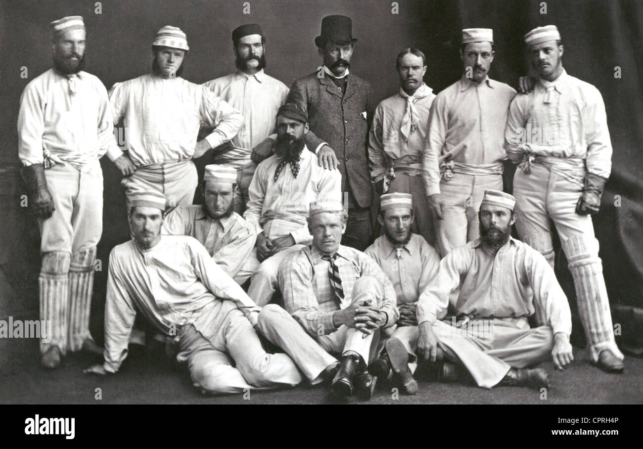 L'équipe australienne de cricket d'essai de 1878 Banque D'Images