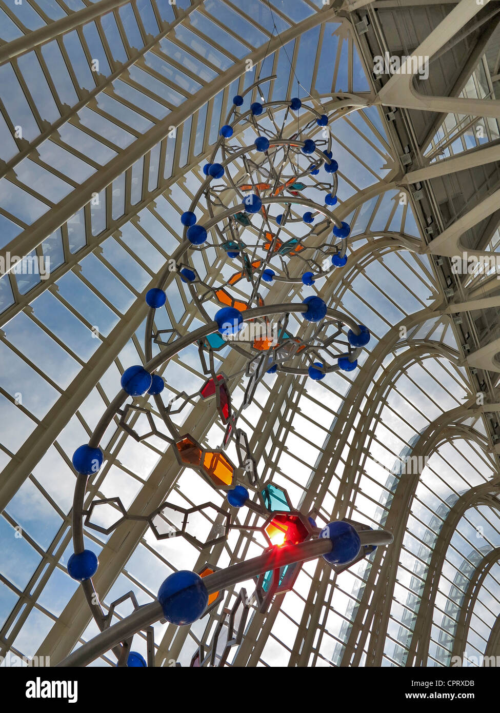 Cité des Arts et des Sciences de Santiago Calatrava Valencia, Espagne Banque D'Images