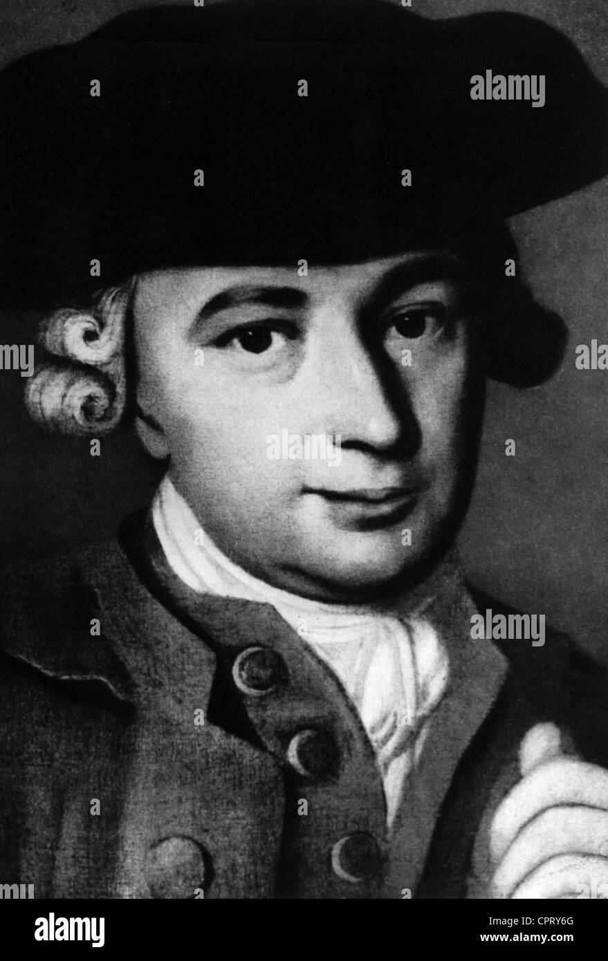 Hamann, Johann Georg, 27.8.1730 - 21.6.1788, l'auteur allemand / écrivain, portrait, peinture, l'artiste n'a pas d'auteur pour être effacé Banque D'Images