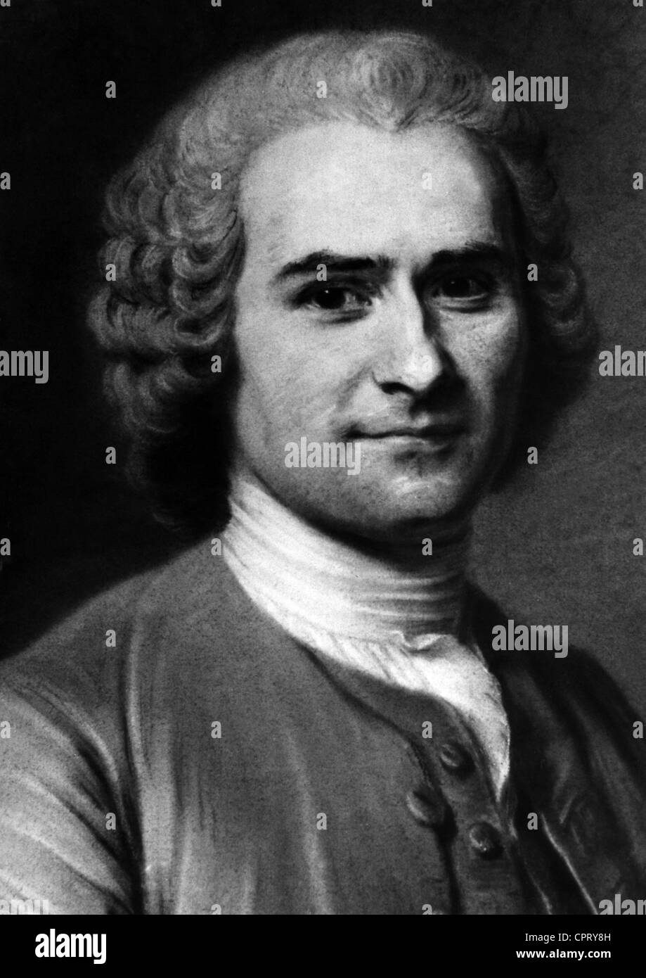 Rousseau, Jean Jacques, 28.6. 1712 - 2.7.1778, le philosophe français, auteur / scénariste, portrait, peinture, 18e siècle, l'artiste n'a pas d'auteur pour être effacé Banque D'Images