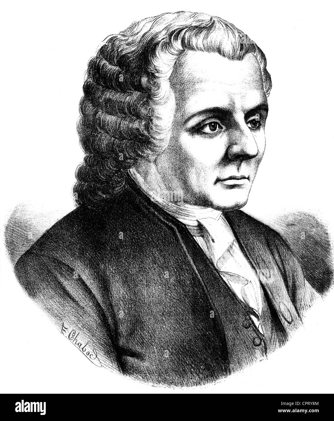 Jean jacques rousseau portrait Banque de photographies et d’images à ...