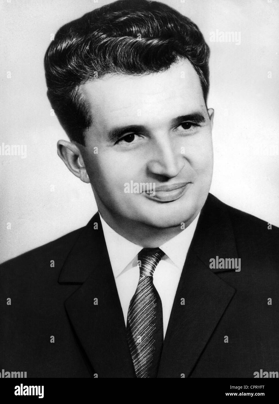 Ceausescu, Nicolae, 26.1.1918 - 25.12.1989, politicien roumain (PCR), président 22.3.1965 - 22.12.1989, portrait, vers 1960, Banque D'Images