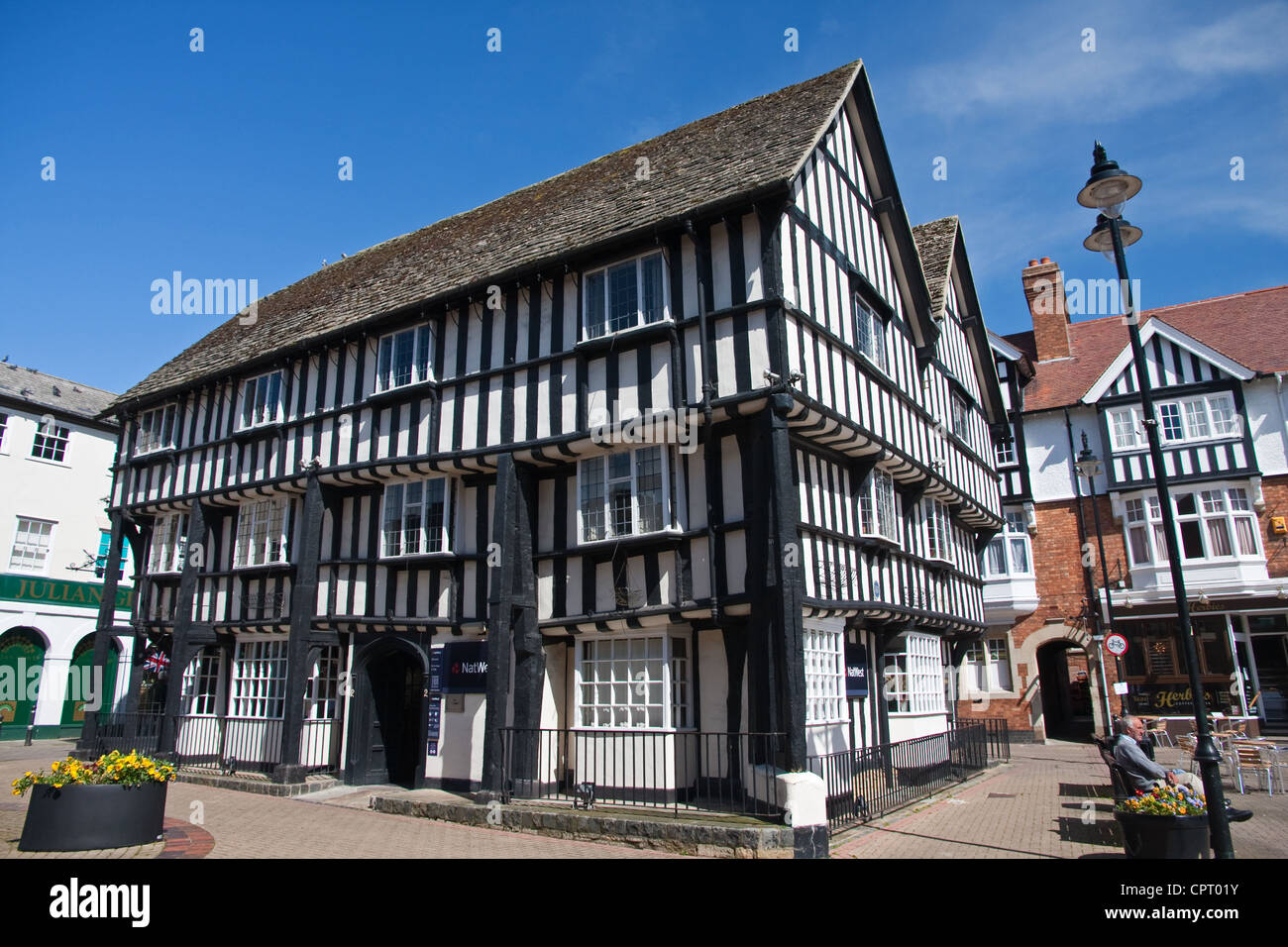 'La maison ronde', aujourd'hui, la banque NatWest logement Evesham Banque D'Images