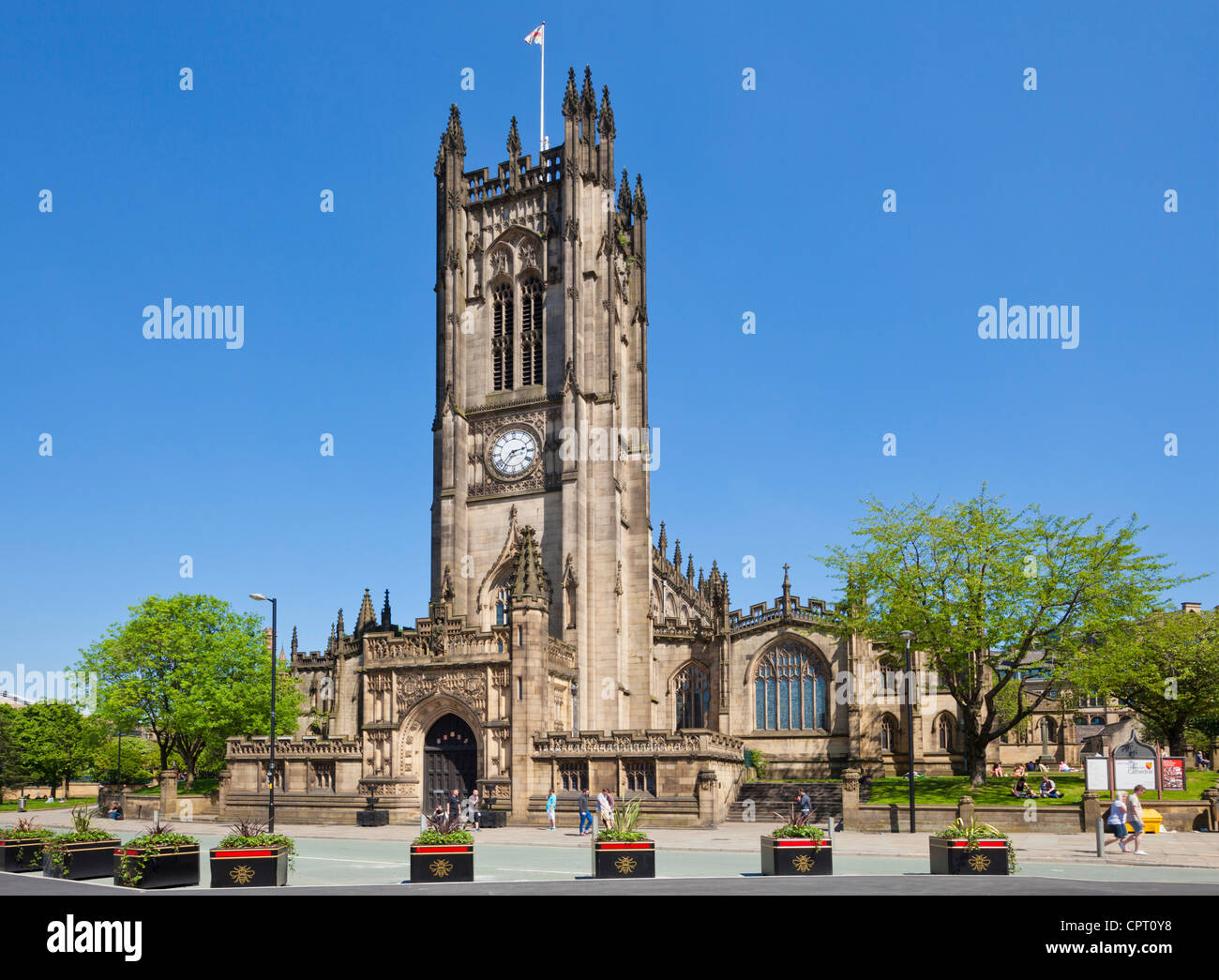 La Cathédrale de Manchester d'une église médiévale centre de Manchester England UK GB EU Europe Banque D'Images