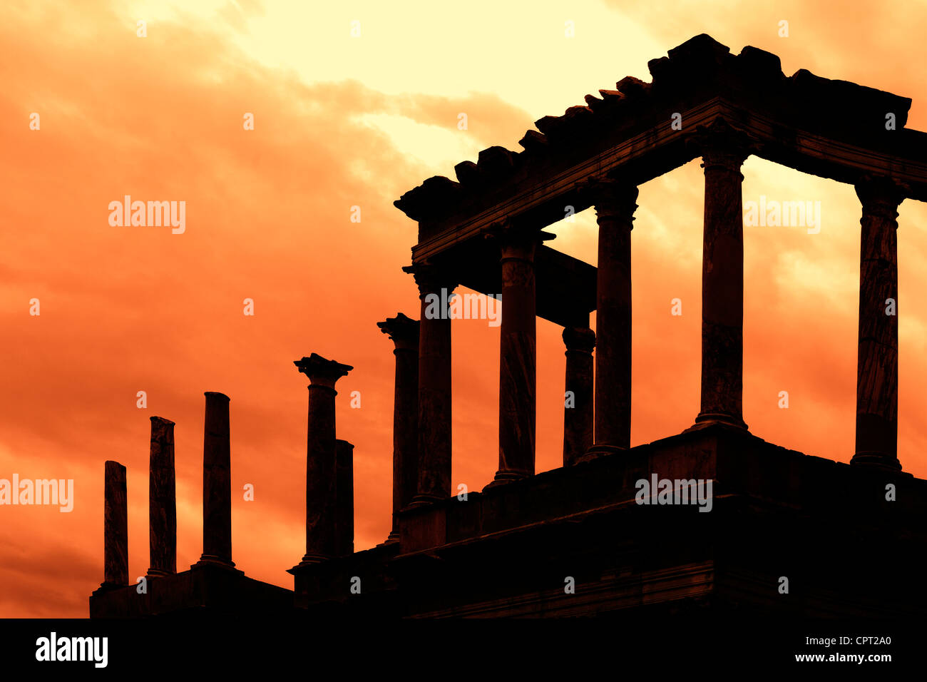 Statue dans l'église médival, Espagne Banque D'Images