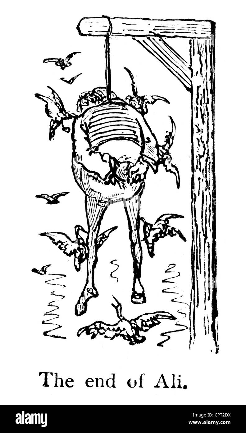 La fin de l'Ali. Illustration de la légende de Croquemitaine par Gustave Doré Banque D'Images