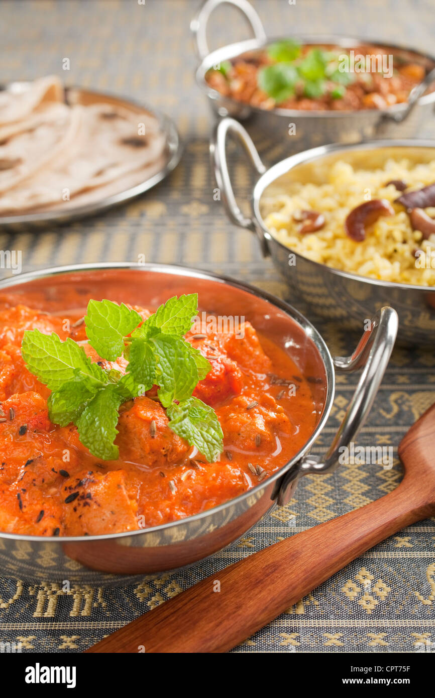 Les plus populaires au Royaume-Uni, curry poulet tikka masala, Banque D'Images