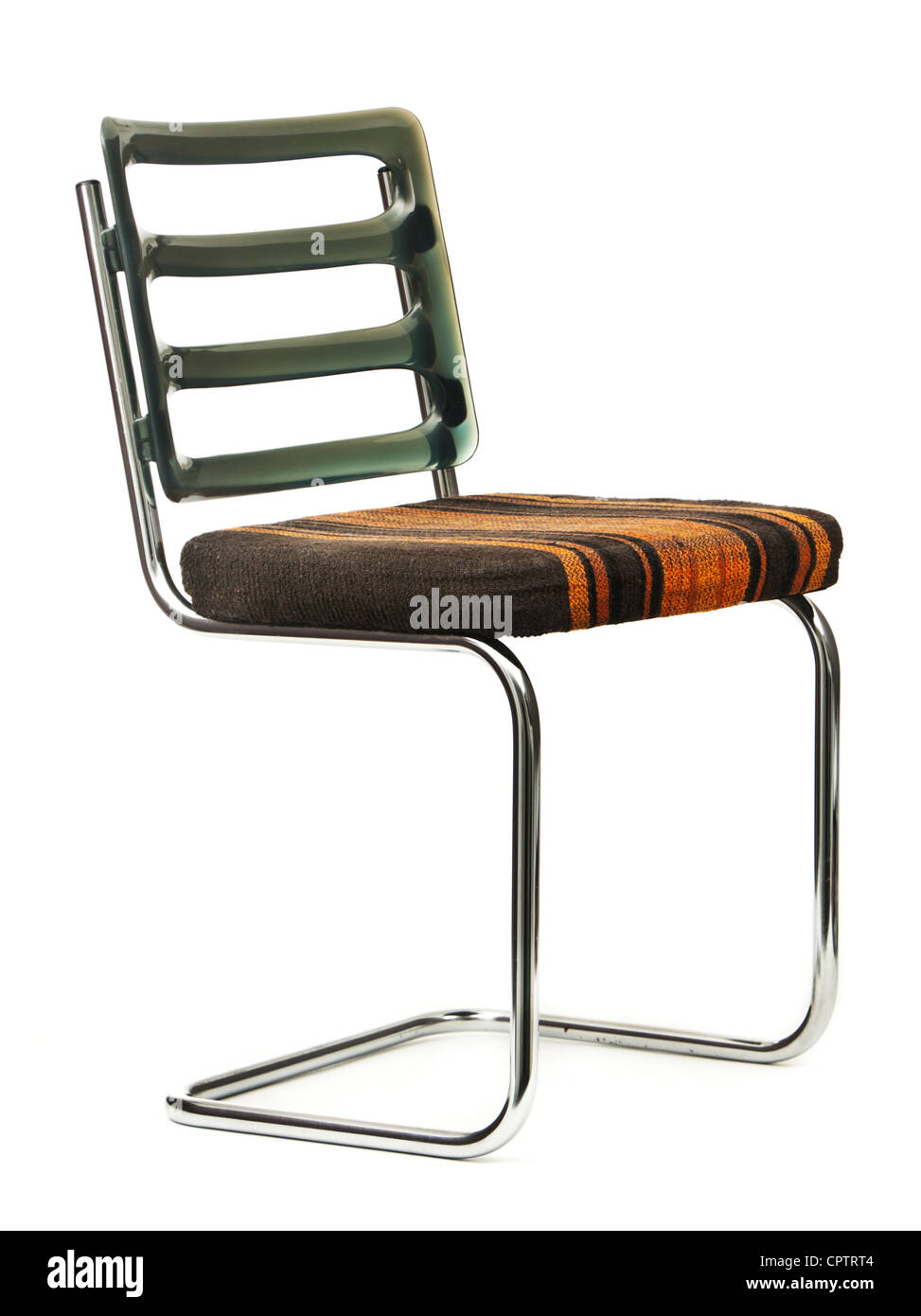 Vintage des années 70 chaise rembourrée. Cette conception classique a été inventée par Mart Stam en 1926. Banque D'Images