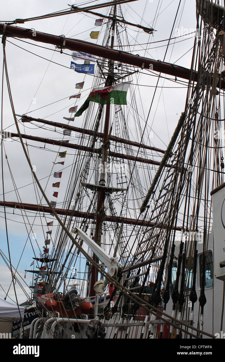 Tall Ships rigging Banque D'Images