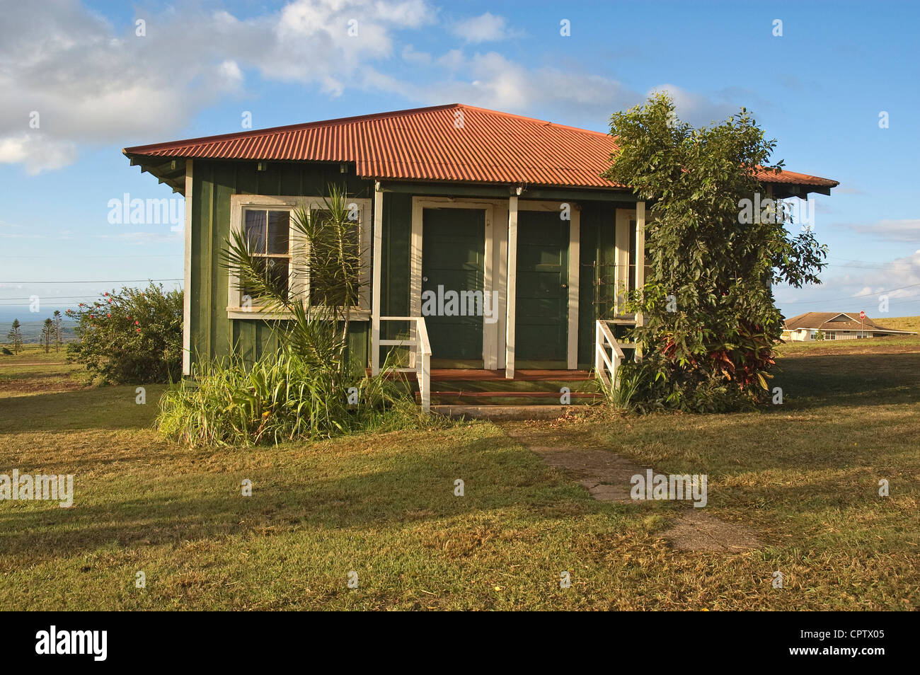Hawaï, Molokai, West Molokai Maunaloa, maison, Banque D'Images