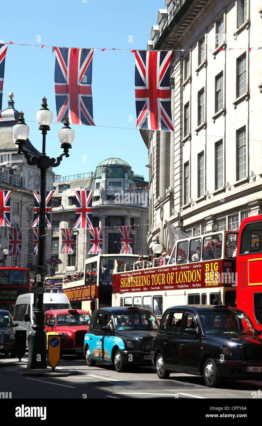 Regent Street, Londres, Angleterre, Royaume-Uni Banque D'Images