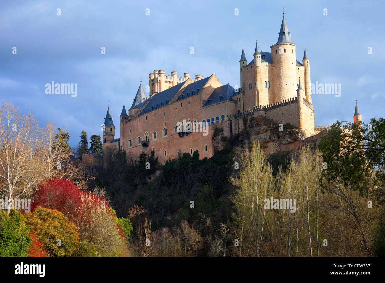 L'Alcazar, Segovia, Espagne Banque D'Images