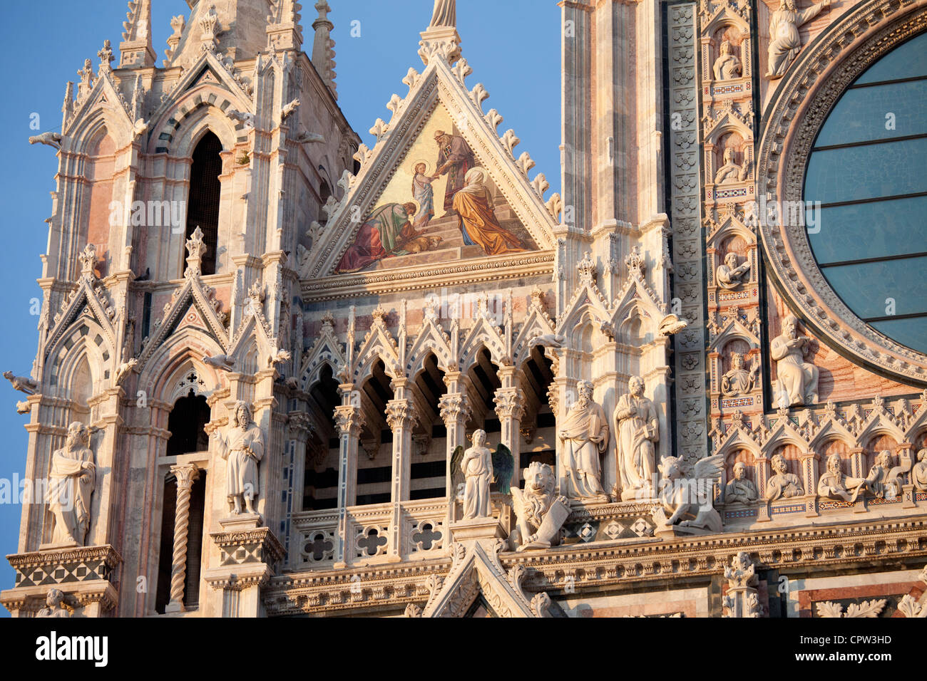 Il Duomo di Siena, la Cathédrale de Sienne, Italie Banque D'Images