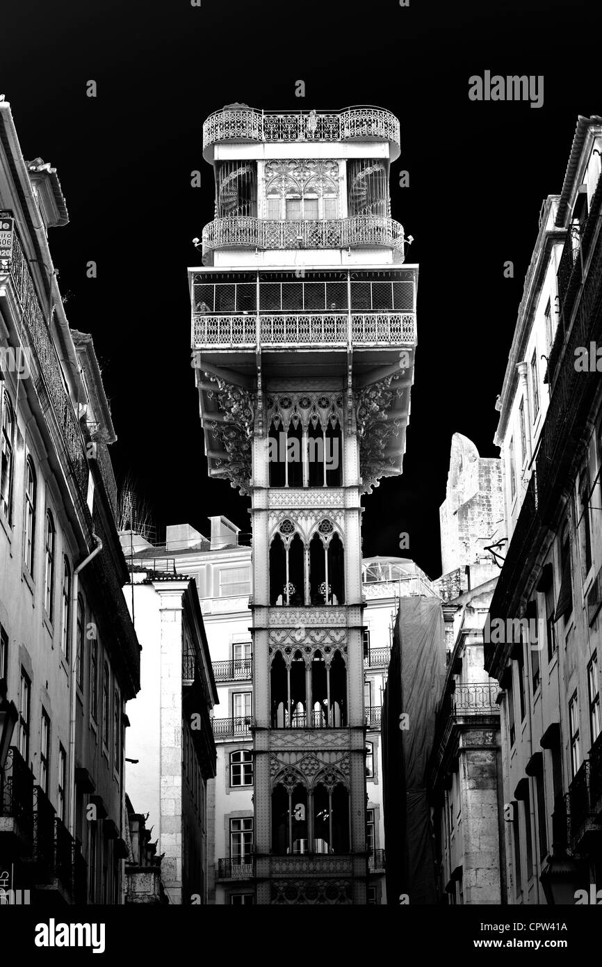 Tour d'observation, Lisbonne, Portugal Banque D'Images