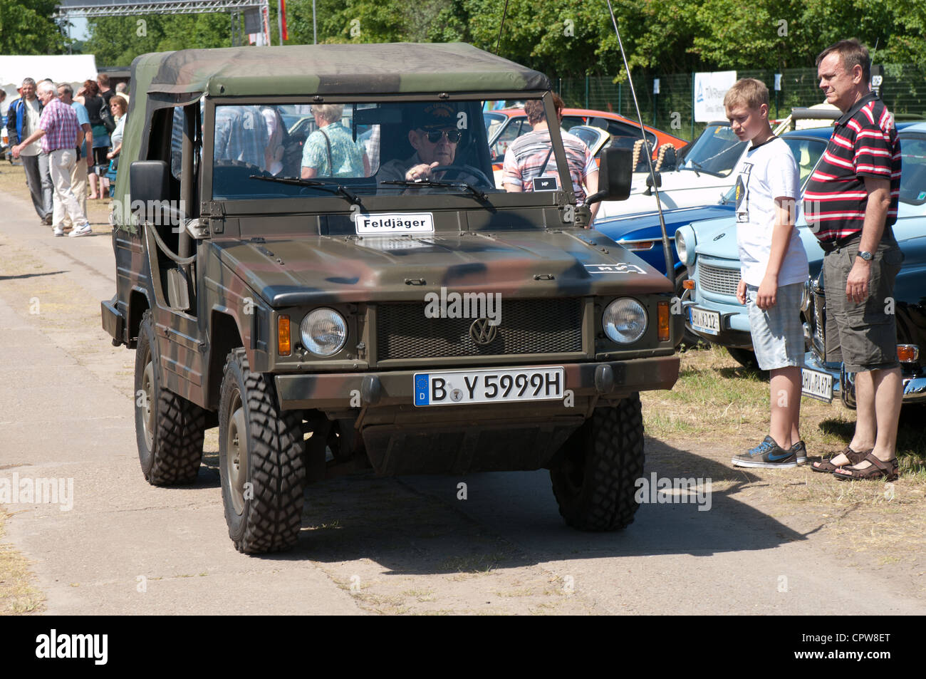 Les véhicules militaires Iltis Volkswagen Banque D'Images