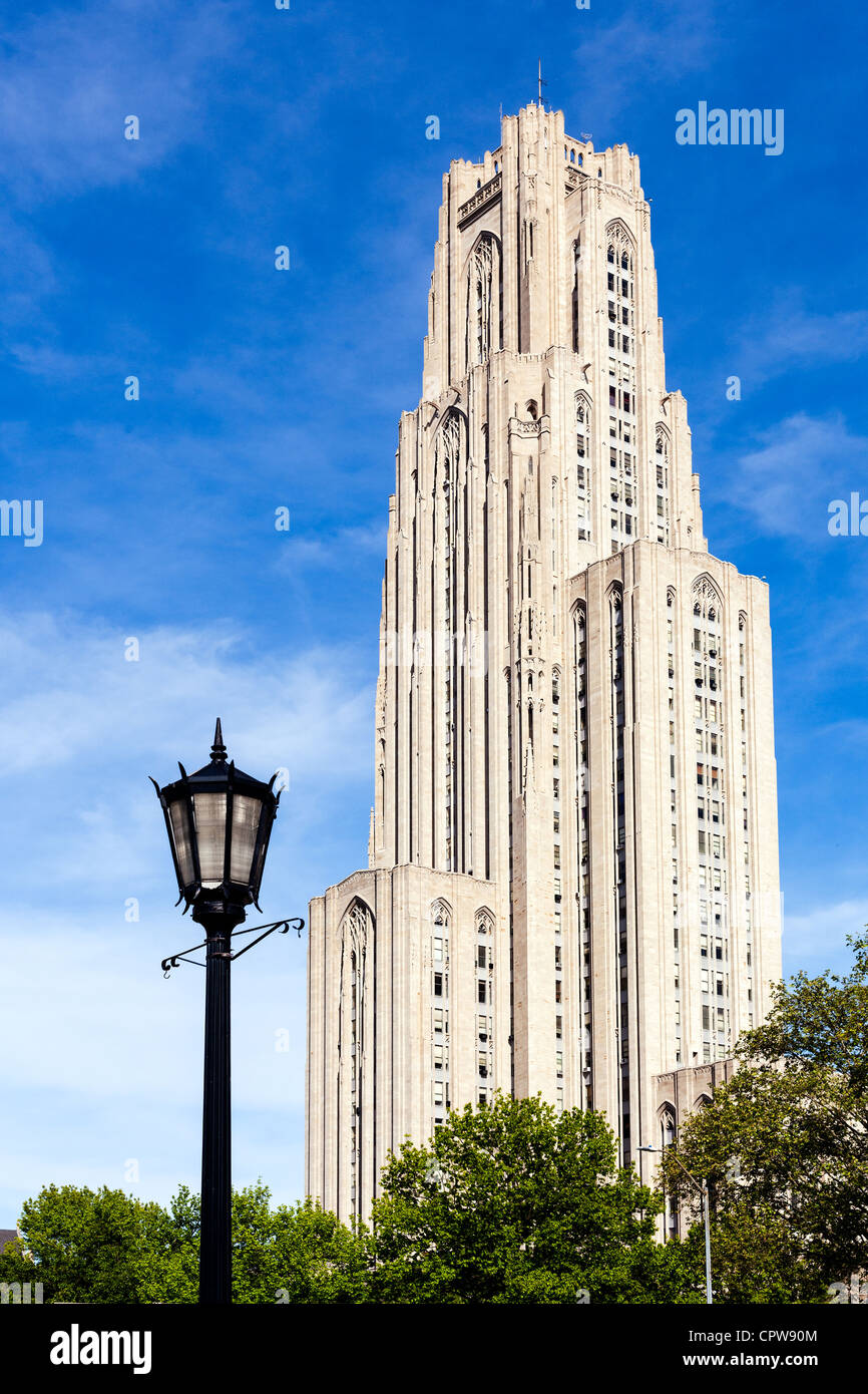 Tour de la cathédrale de l'apprentissage à l'Université de Pittsburgh Banque D'Images