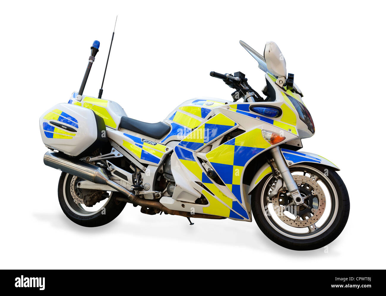 Moto de police Banque D'Images