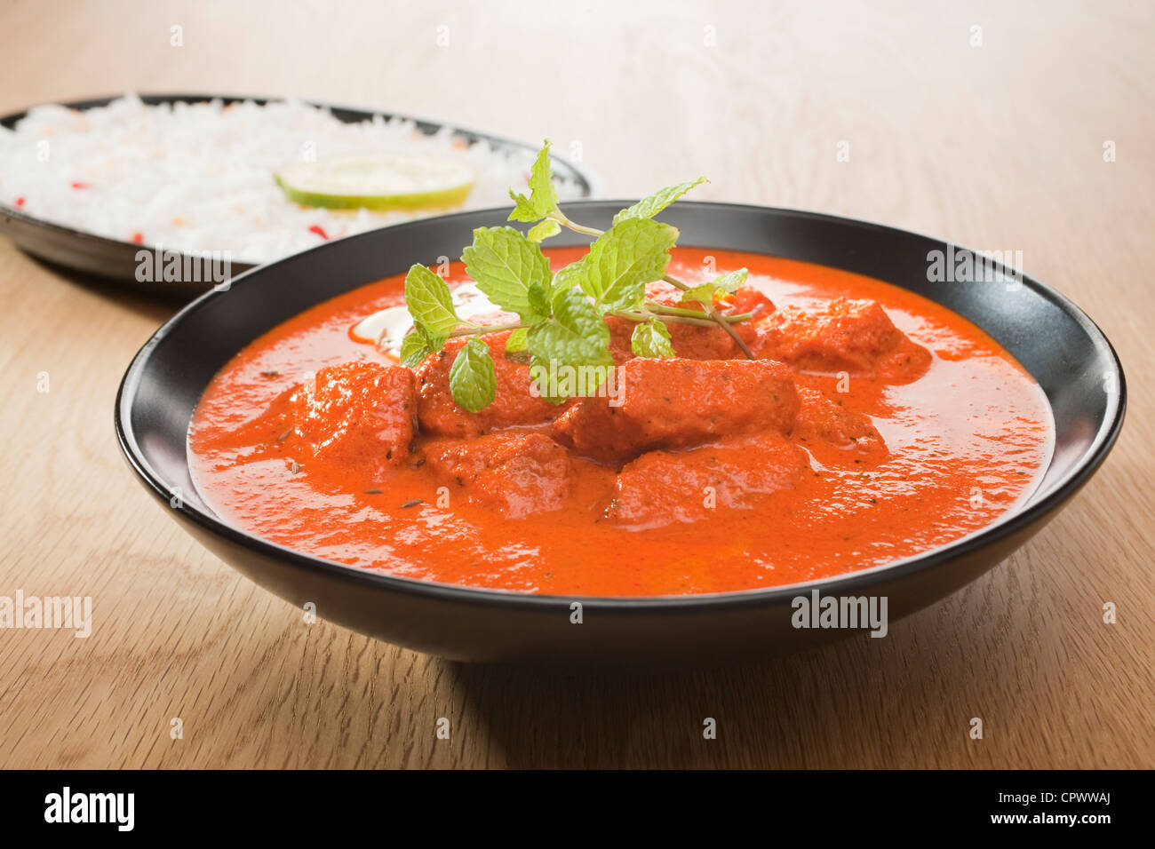Poulet tikka masala Banque D'Images