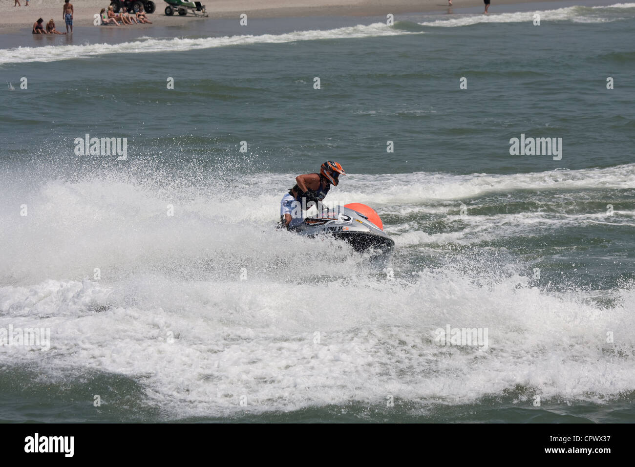 Jet Racing à Myrtle Beach en Caroline du Sud Banque D'Images