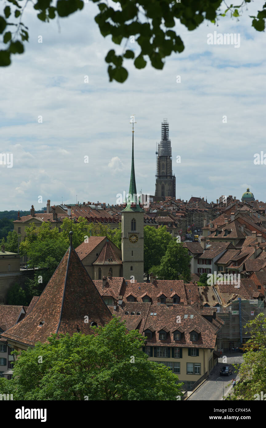 Panorama de la capitale suisse Berne Banque D'Images