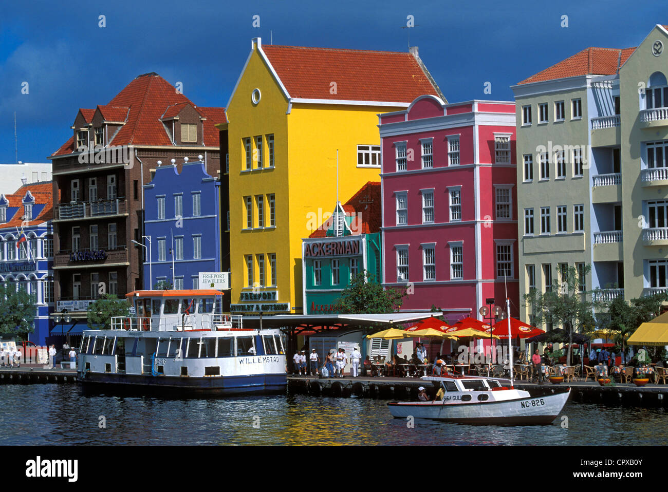 L'île de Curaçao, Antilles néerlandaises Willemstad, ville Banque D'Images