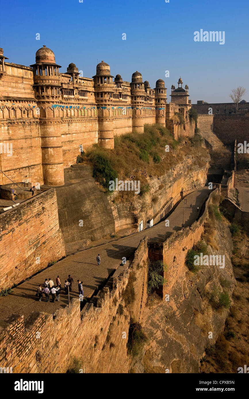 L'Inde, le Madhya Pradesh, l'État fort de Gwalior Banque D'Images