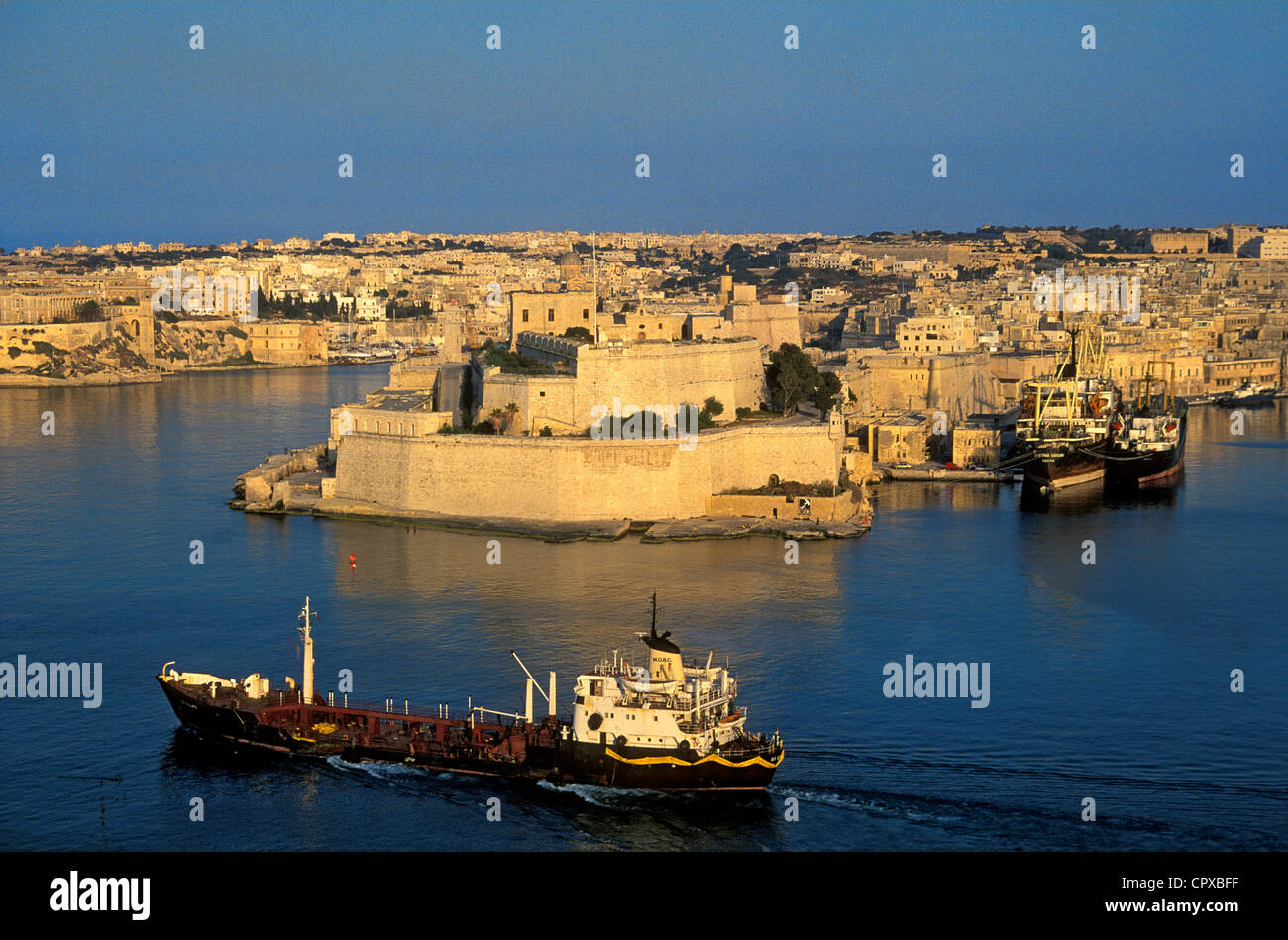 Malte, les trois villes, Vittoriosa Banque D'Images