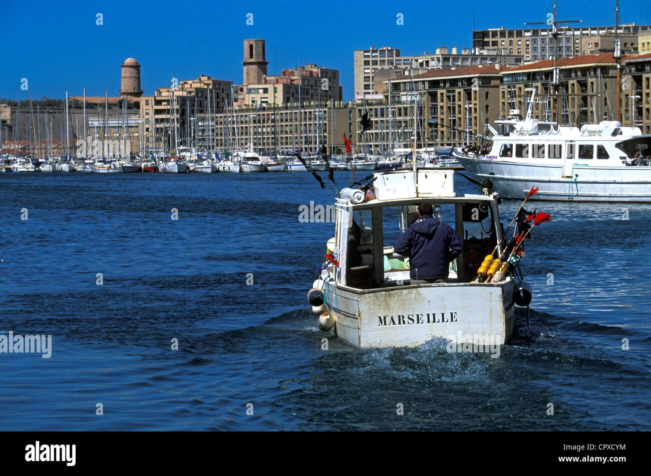France, Bouches du Rhône, Marseille, capitale européenne de la culture 2013, Vieux Port) Banque D'Images