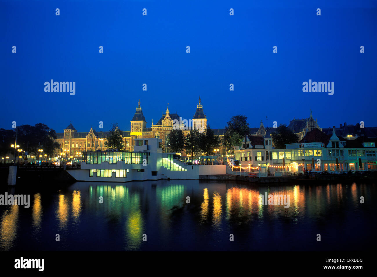 Pays-bas, Amsterdam, la gare principale Banque D'Images