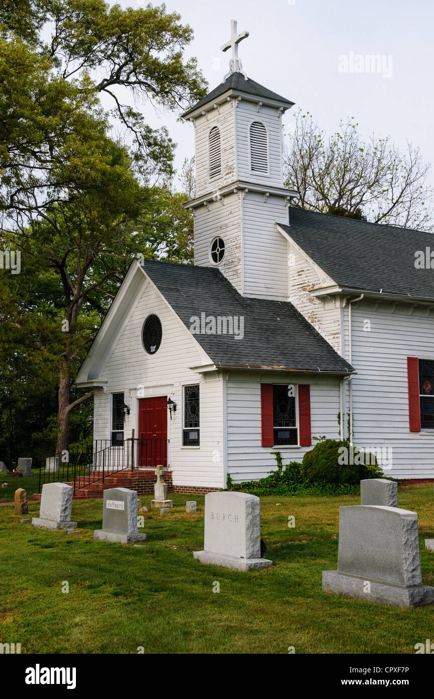 All Saints' Episcopal Church, Avenue, St Mary's County, Maryland Banque D'Images