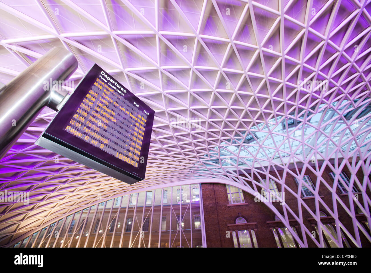 La nouvelle gare de Kings Cross, London, UK. Banque D'Images