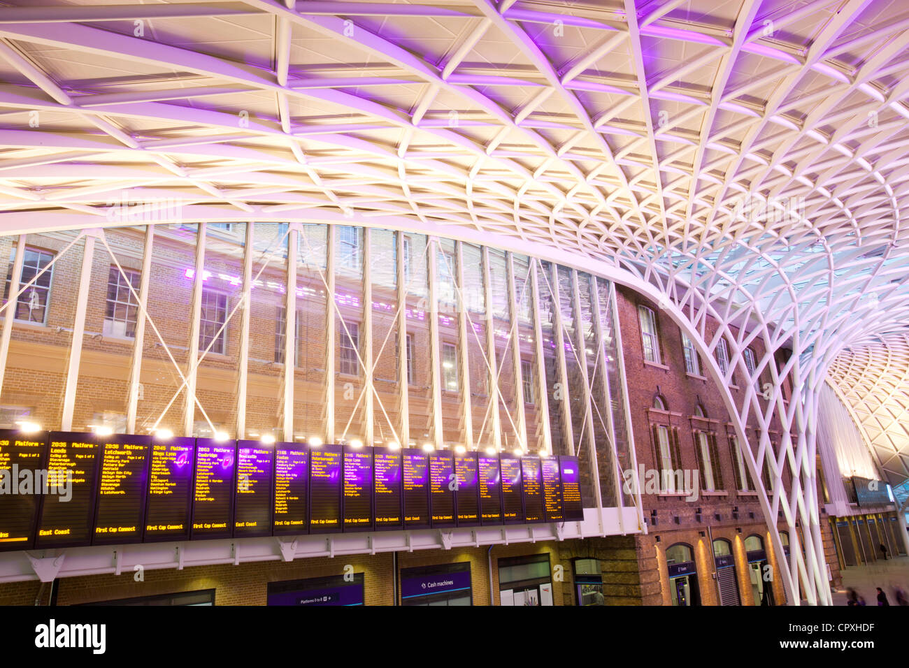 La nouvelle gare de Kings Cross, London, UK. Banque D'Images