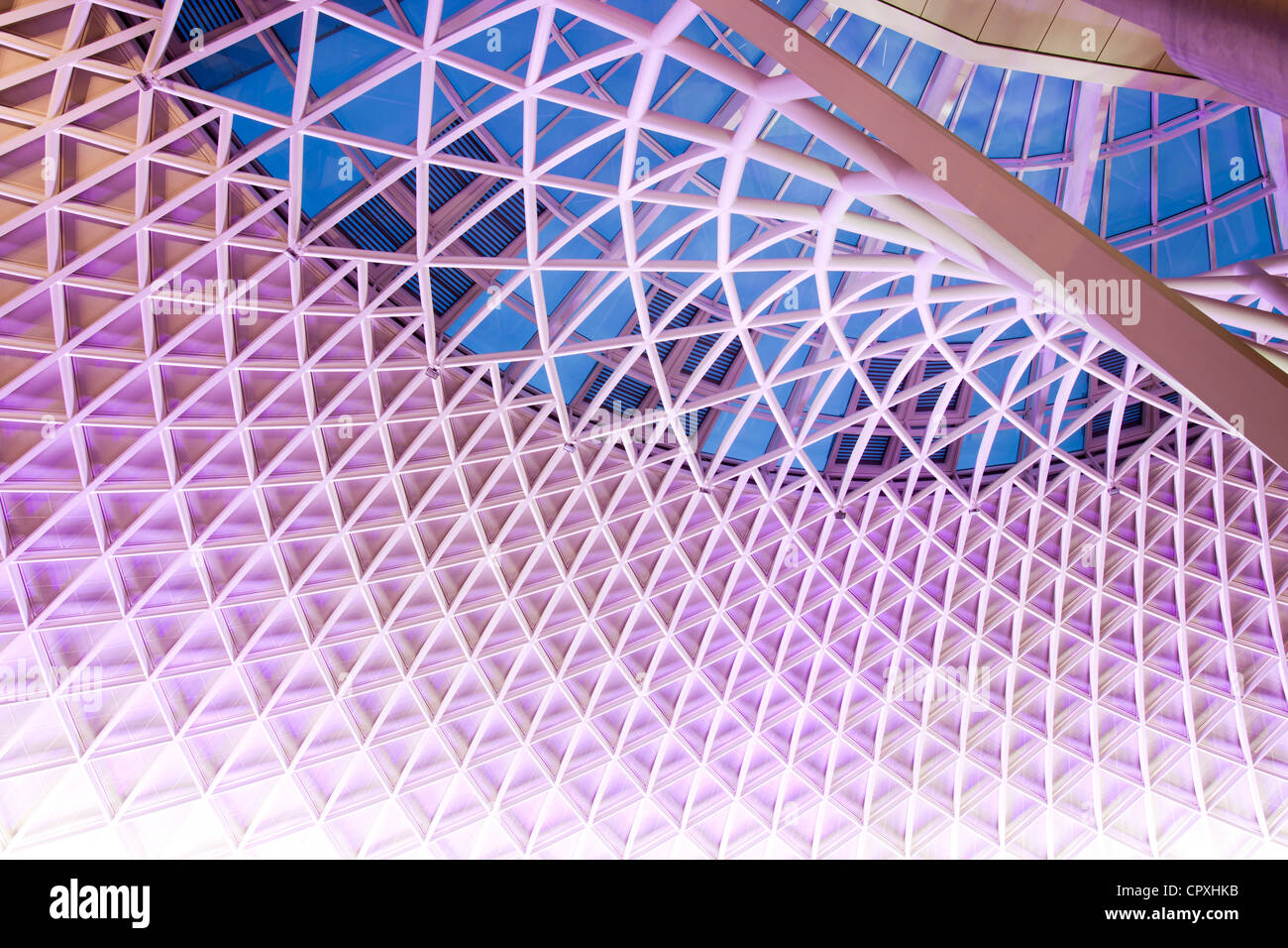 La nouvelle gare de Kings Cross, London, UK. Banque D'Images