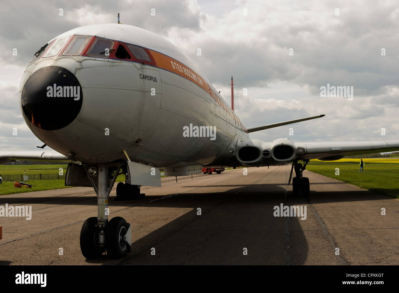 De Havilland Comet 4c prise à l'aérodrome de Bruntingthorpe Banque D'Images