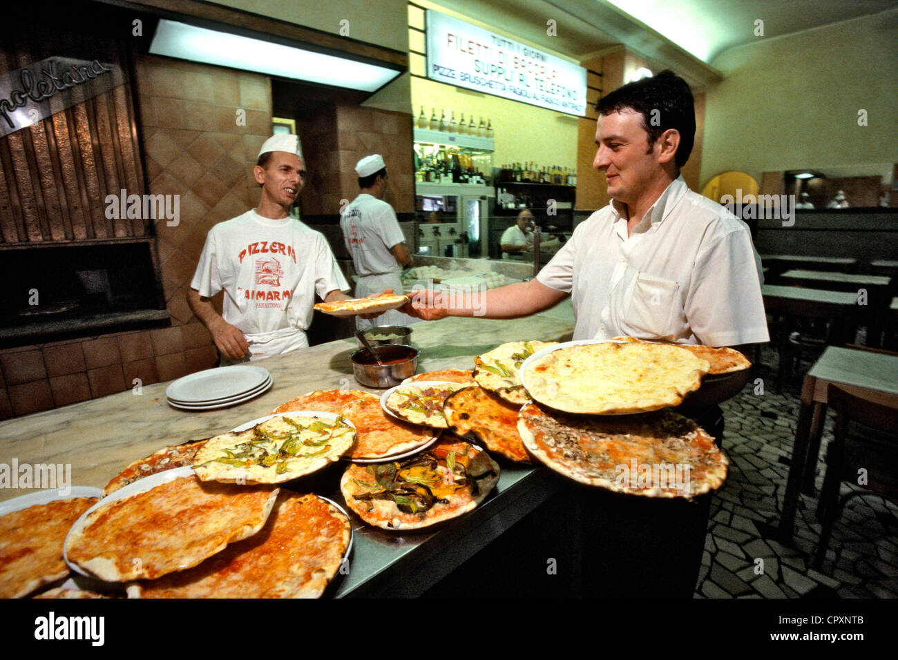 Pananton Rome Italie, Latium, Rome, Trastevere, la Pizzeria Panattoni est célèbre ...