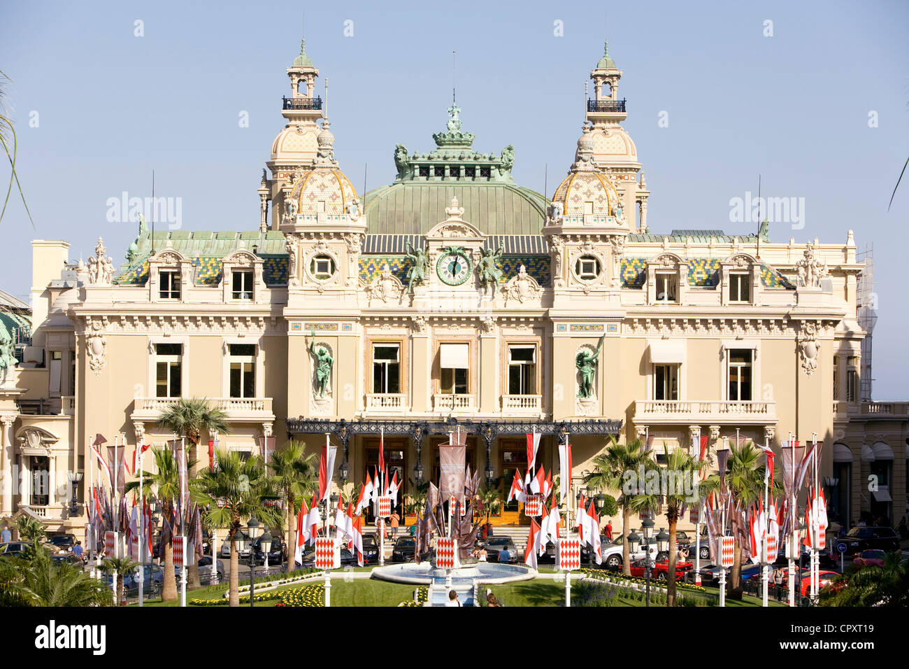 Principauté de Monaco, Monaco, le Casino de Monte Carlo (Société des Bains de Mer), Place du Casino Banque D'Images