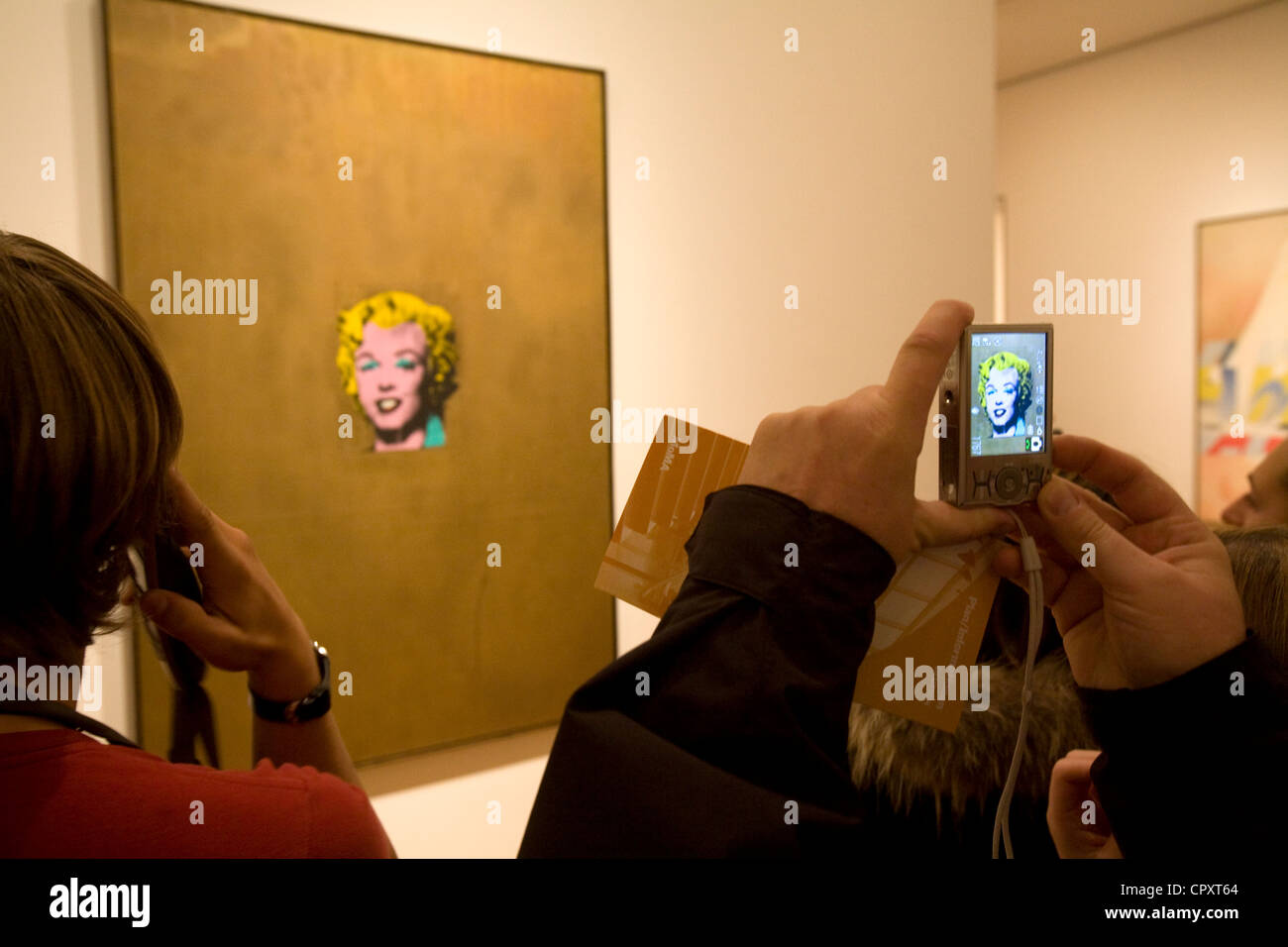 United States, New York, Manhattan, Midtown, MOMA, Museum of Modern Art, Andy Warhol, Gold Marilyn Monroe, 1962 Banque D'Images