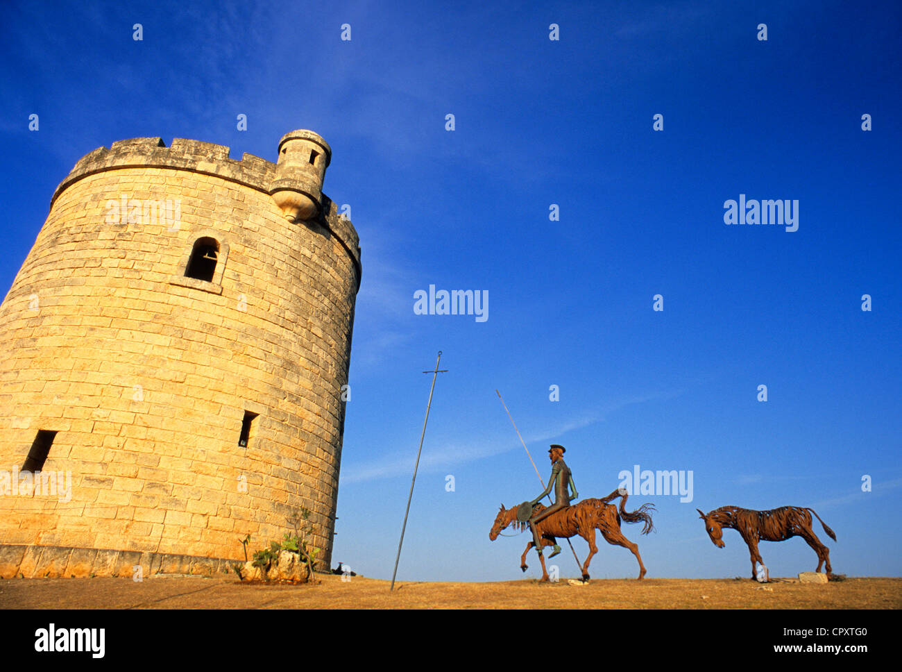 Cuba, province de Matanzas, Varadero, Don Quichotte Tower Banque D'Images