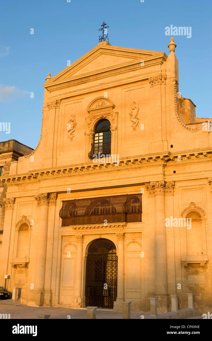 Italie, Sicile, Noto, ville baroque inscrite au Patrimoine Mondial de l'UNESCO, le monastère de San Salvatore Banque D'Images